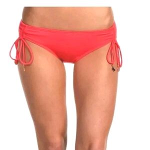 Juicy Couture Drawstring Classic Swim  Bikini Bottom Hot Gloss Size XL